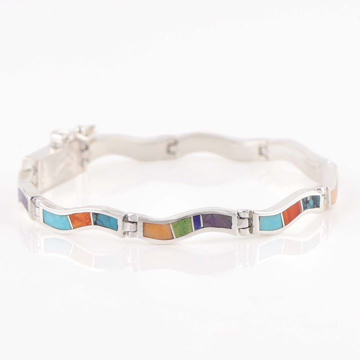 Navajo Inlay Link Bracelet