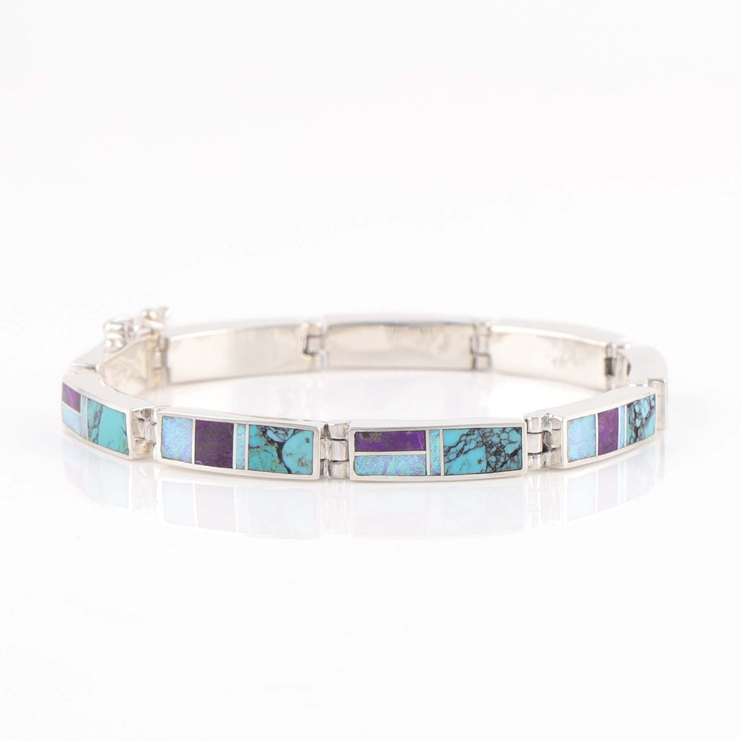 Navajo Inlay Link Bracelet
