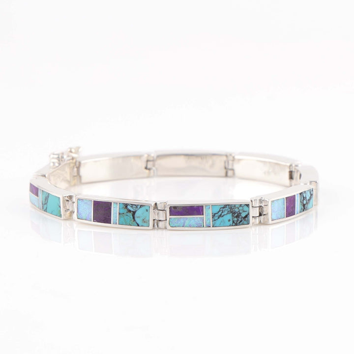 Navajo Inlay Link Bracelet