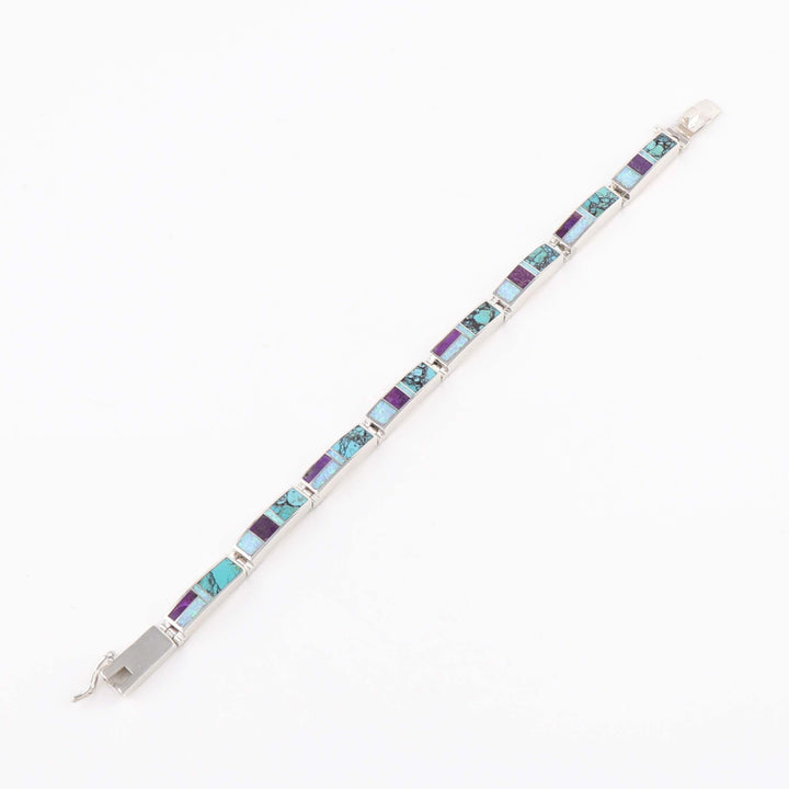 Navajo Inlay Link Bracelet