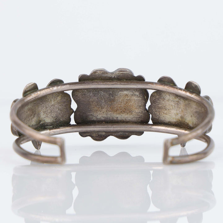 1960s Flower and Dragonfly Cuff