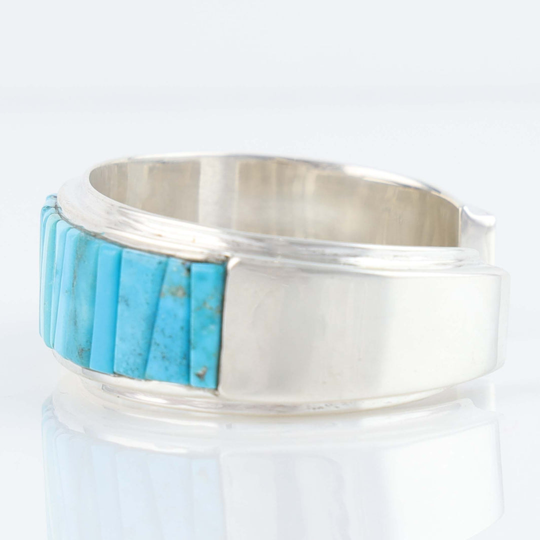 Kingman Turquoise Inlay Cuff