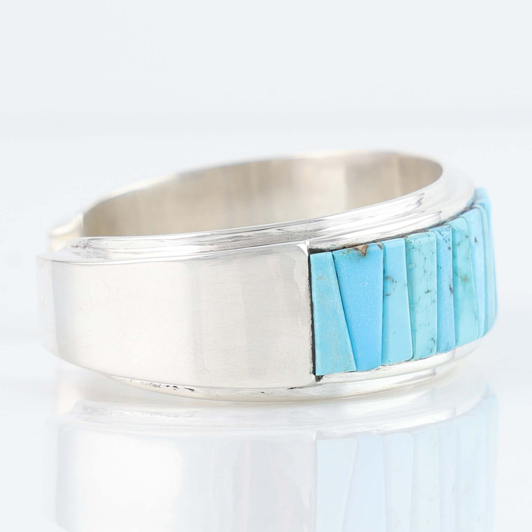 Kingman Turquoise Inlay Cuff