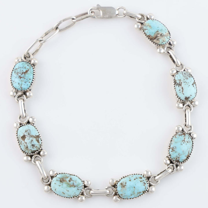 Zuni Dry Creek Turquoise Link Bracelet