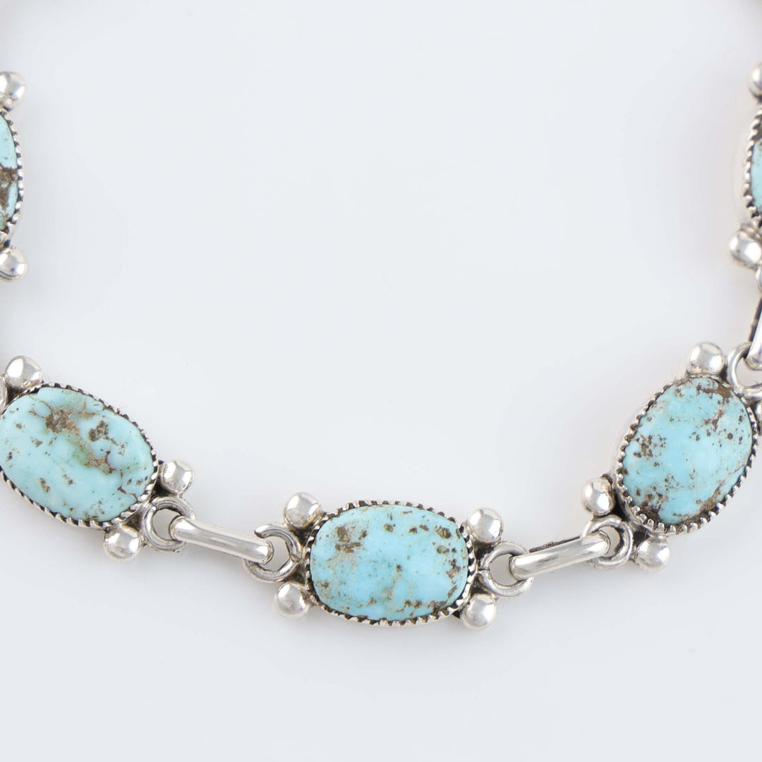Zuni Dry Creek Turquoise Link Bracelet