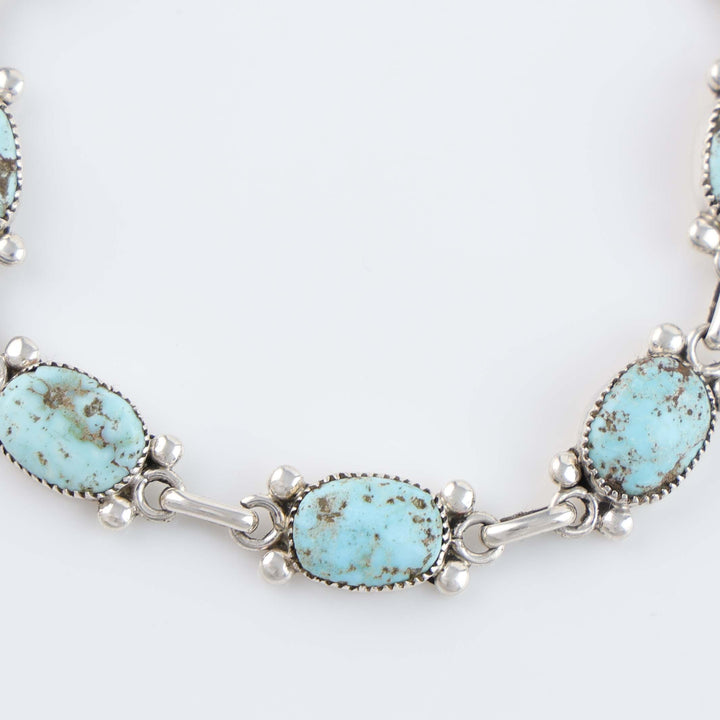 Zuni Dry Creek Turquoise Link Bracelet