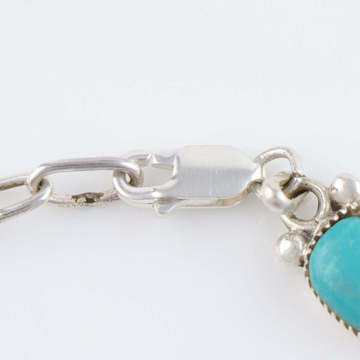 Zuni Fox Turquoise Link Bracelet