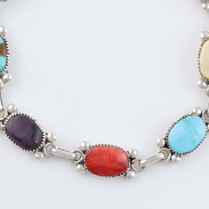 Zuni Multi-Stone Link Bracelet