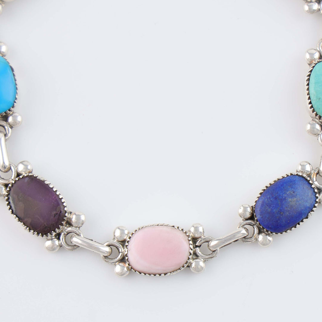 Zuni Multi-Stone Link Bracelet