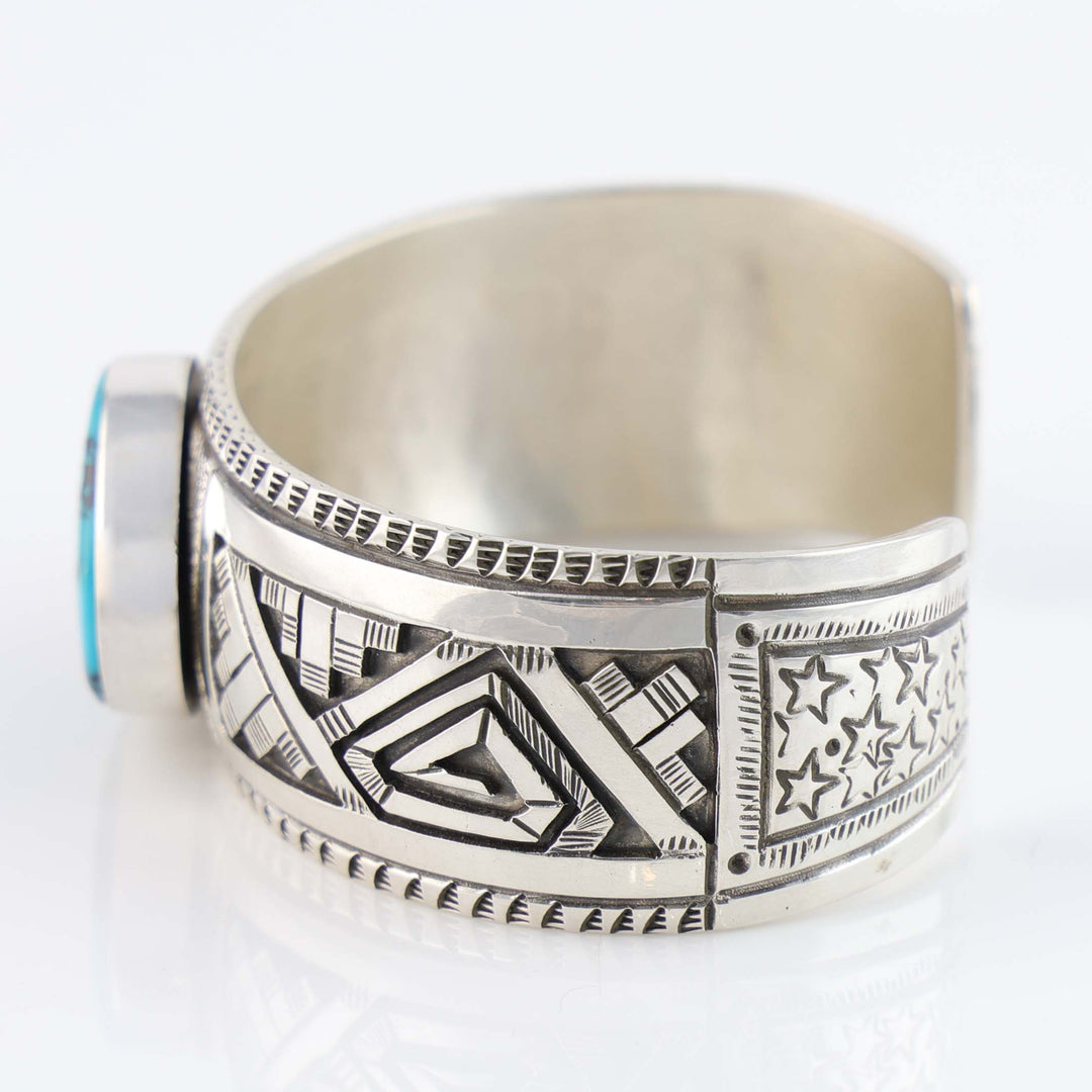 Navajo Kingman Turquoise Cuff