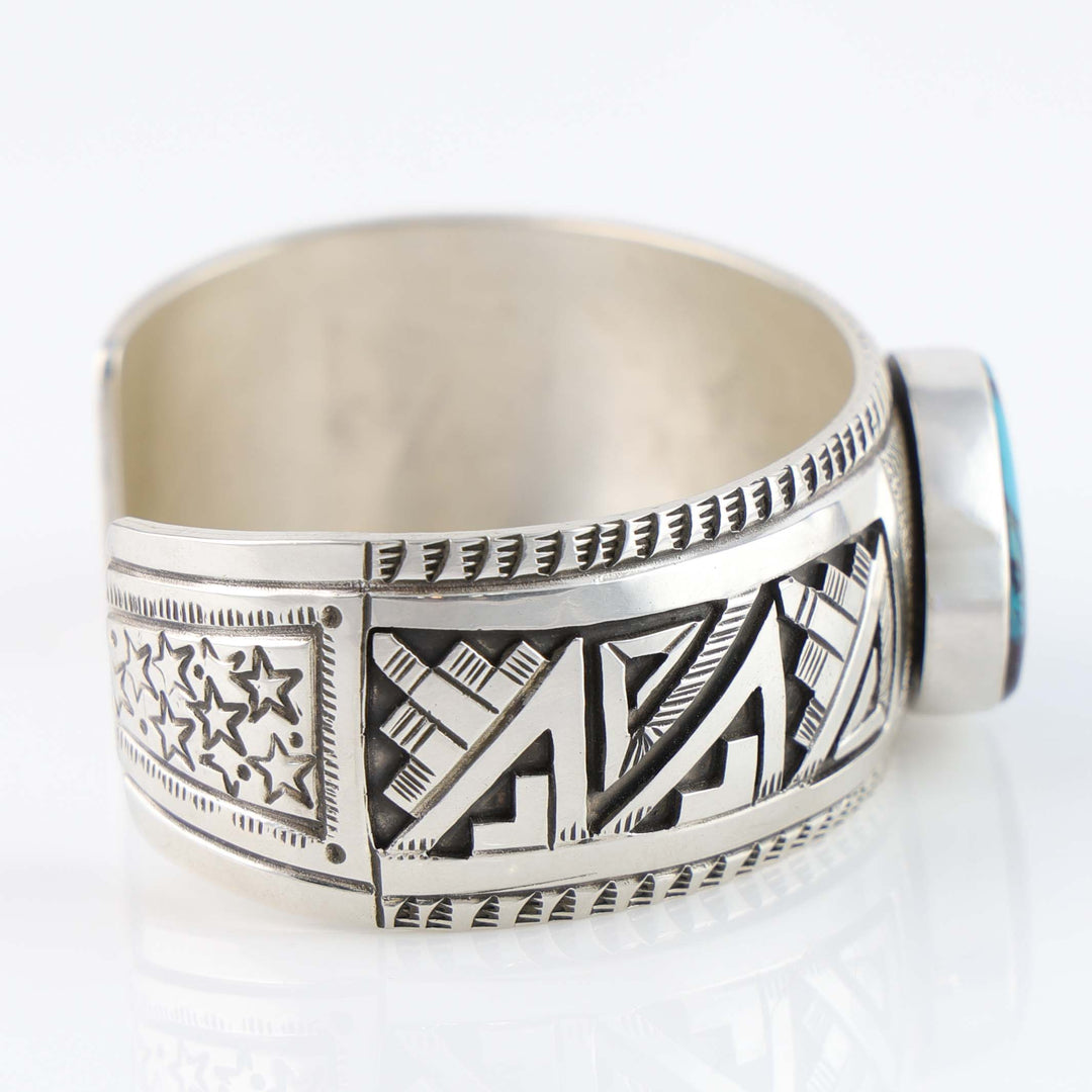 Navajo Kingman Turquoise Cuff