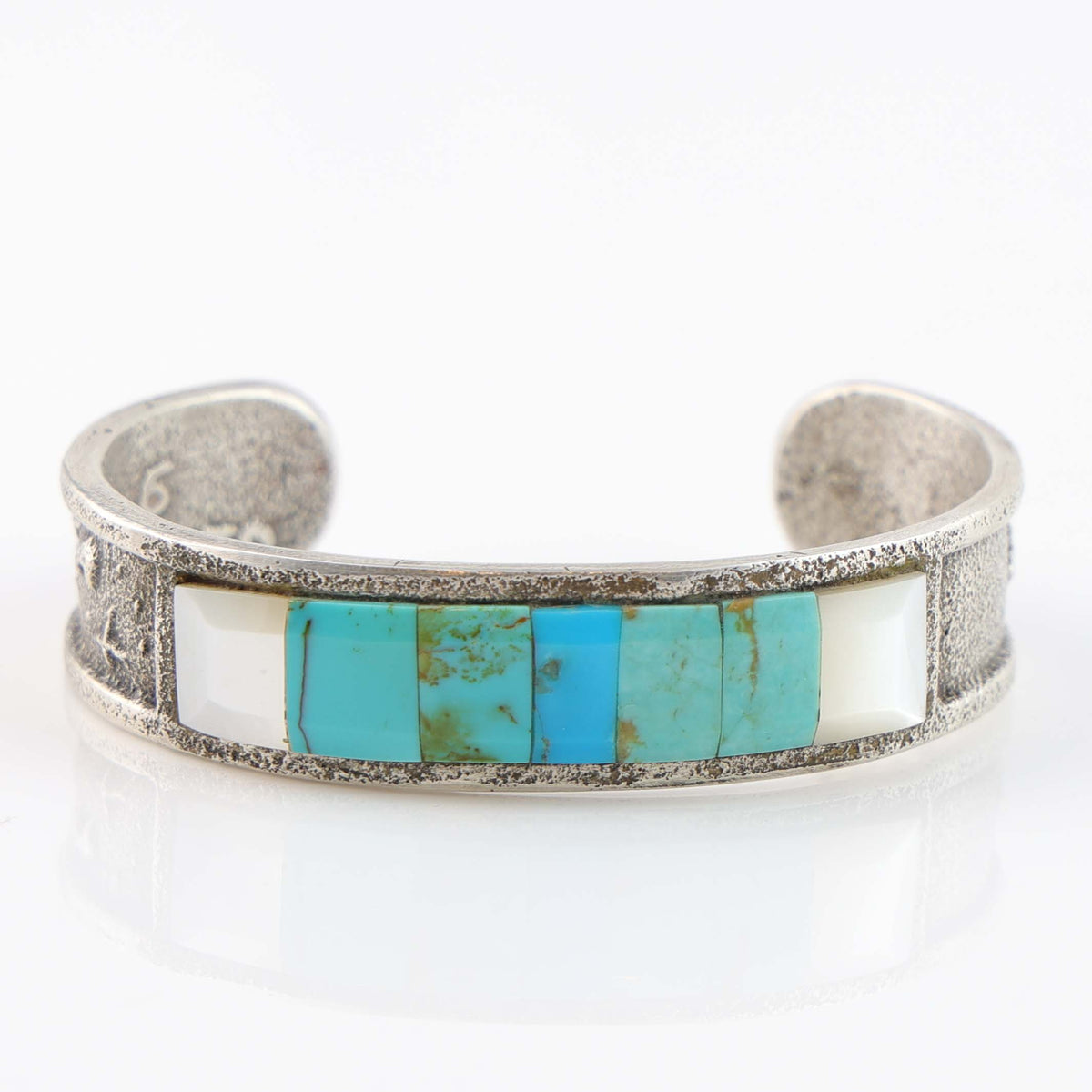Santo Domingo Inlay Cuff by Noah Pajarito