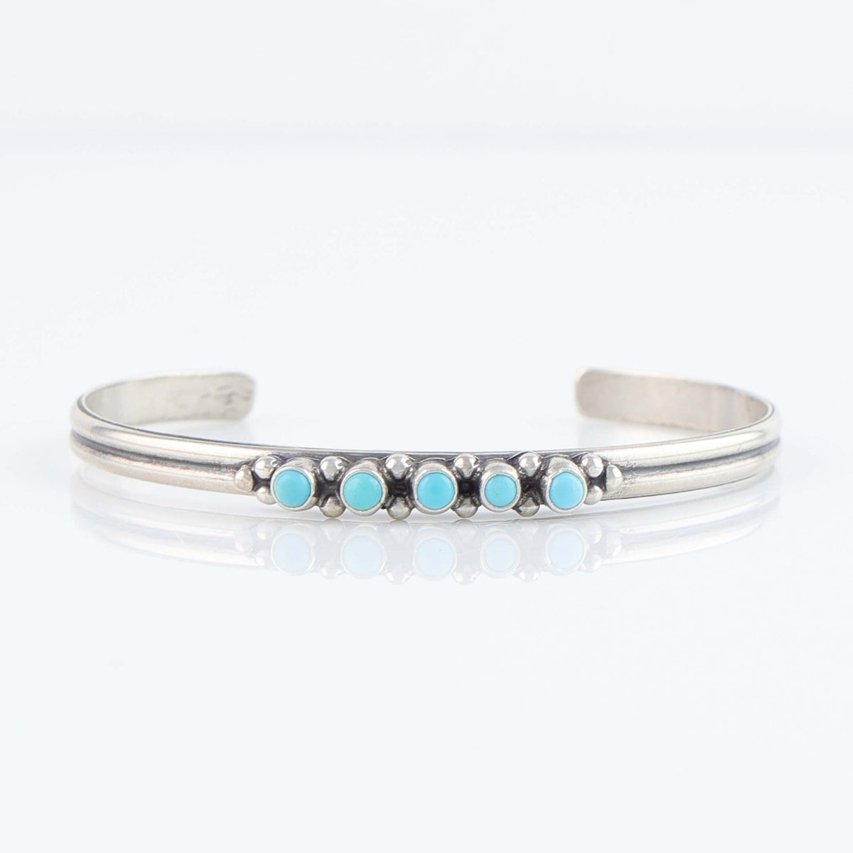 Sleeping Beauty Turquoise Row Cuff by Don Lucas