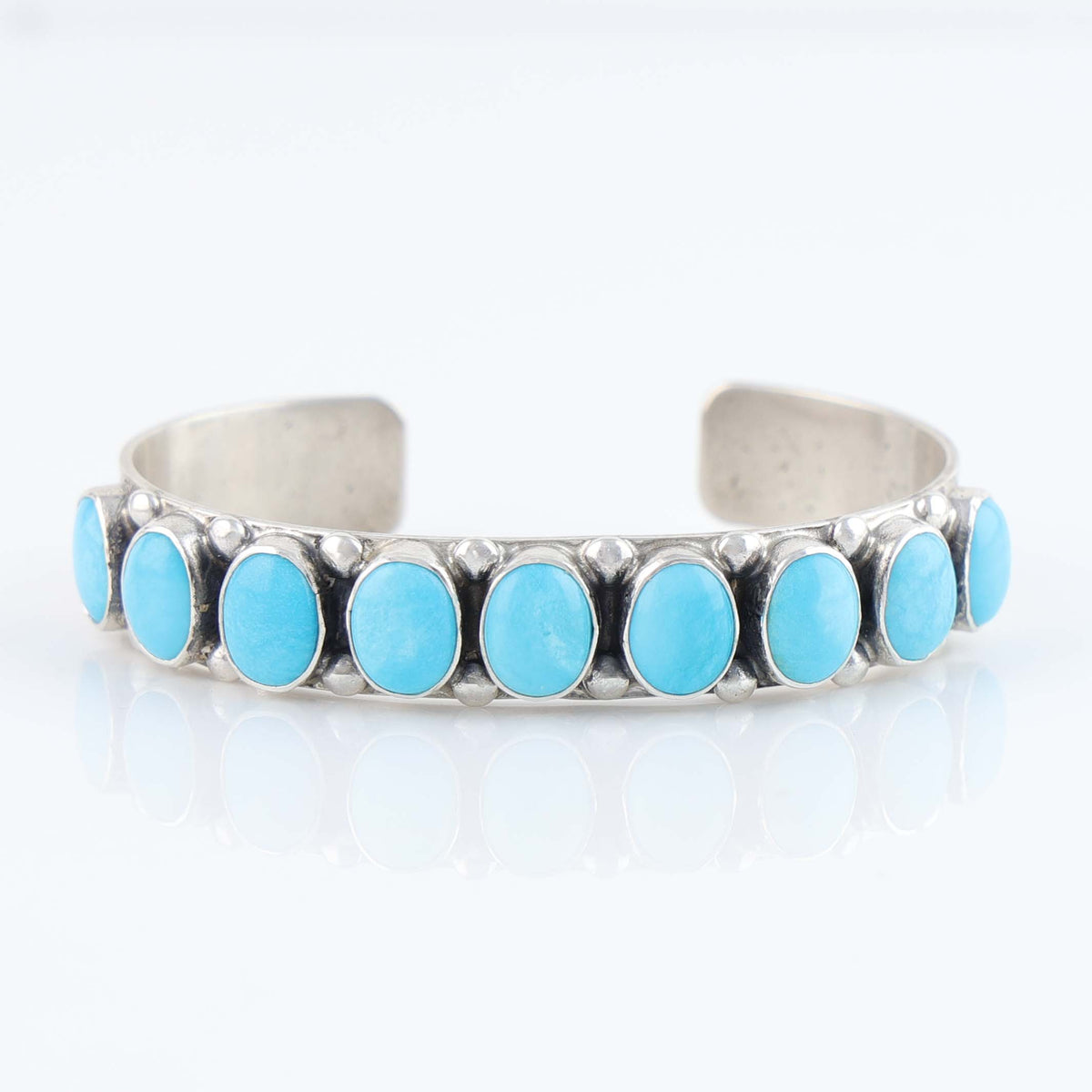 Sleeping Beauty Turquoise Row Cuff by Don Lucas