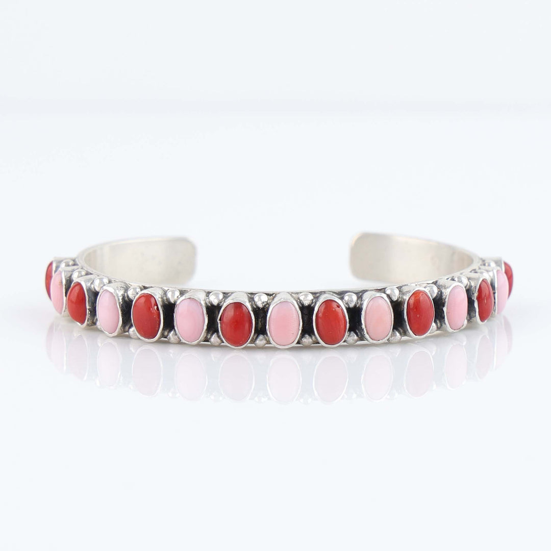 Two-Tone Coral Row Cuff