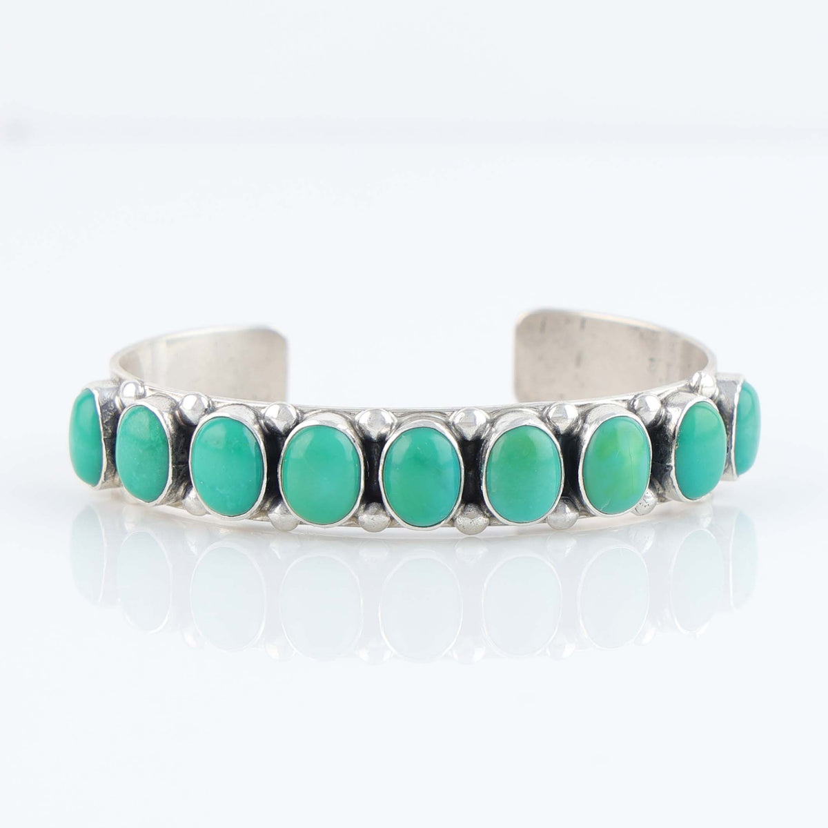 Fox Turquoise Row Cuff by Don Lucas