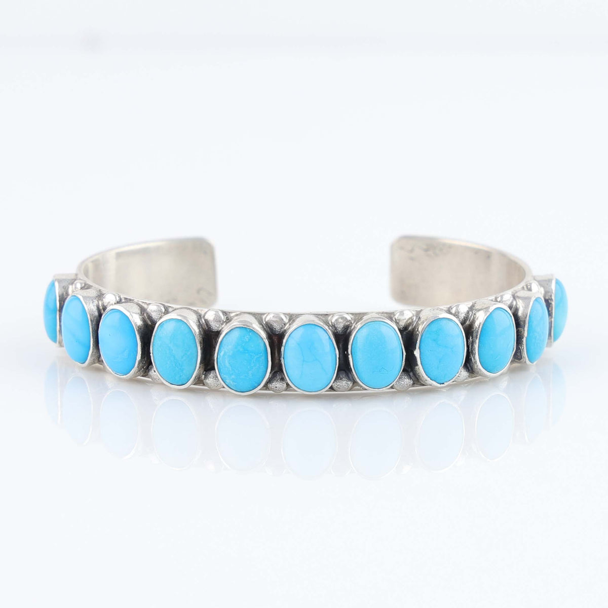 Sleeping Beauty Turquoise Row Cuff by Don Lucas