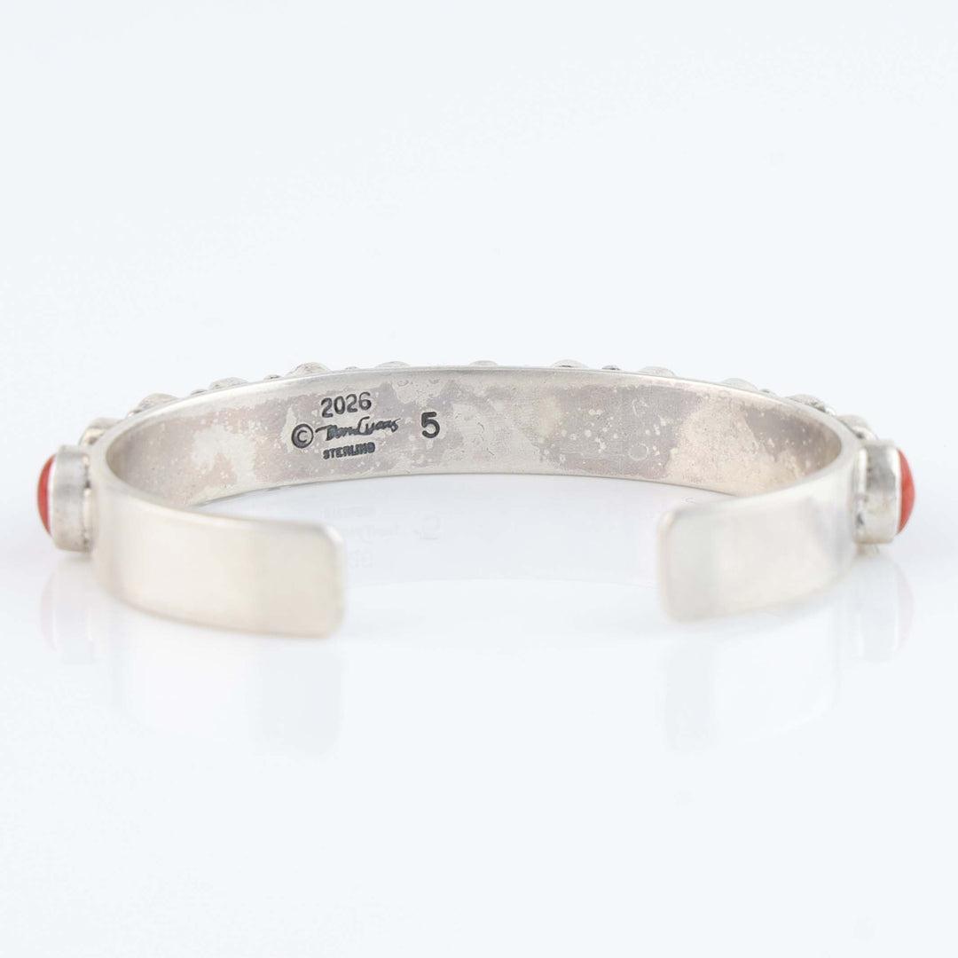 Coral and Turquoise Row Cuff