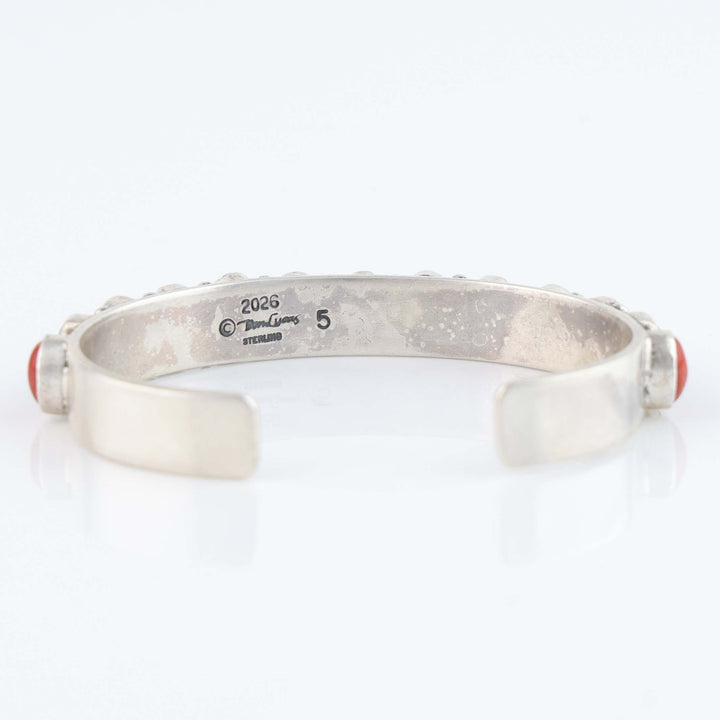 Coral and Turquoise Row Cuff