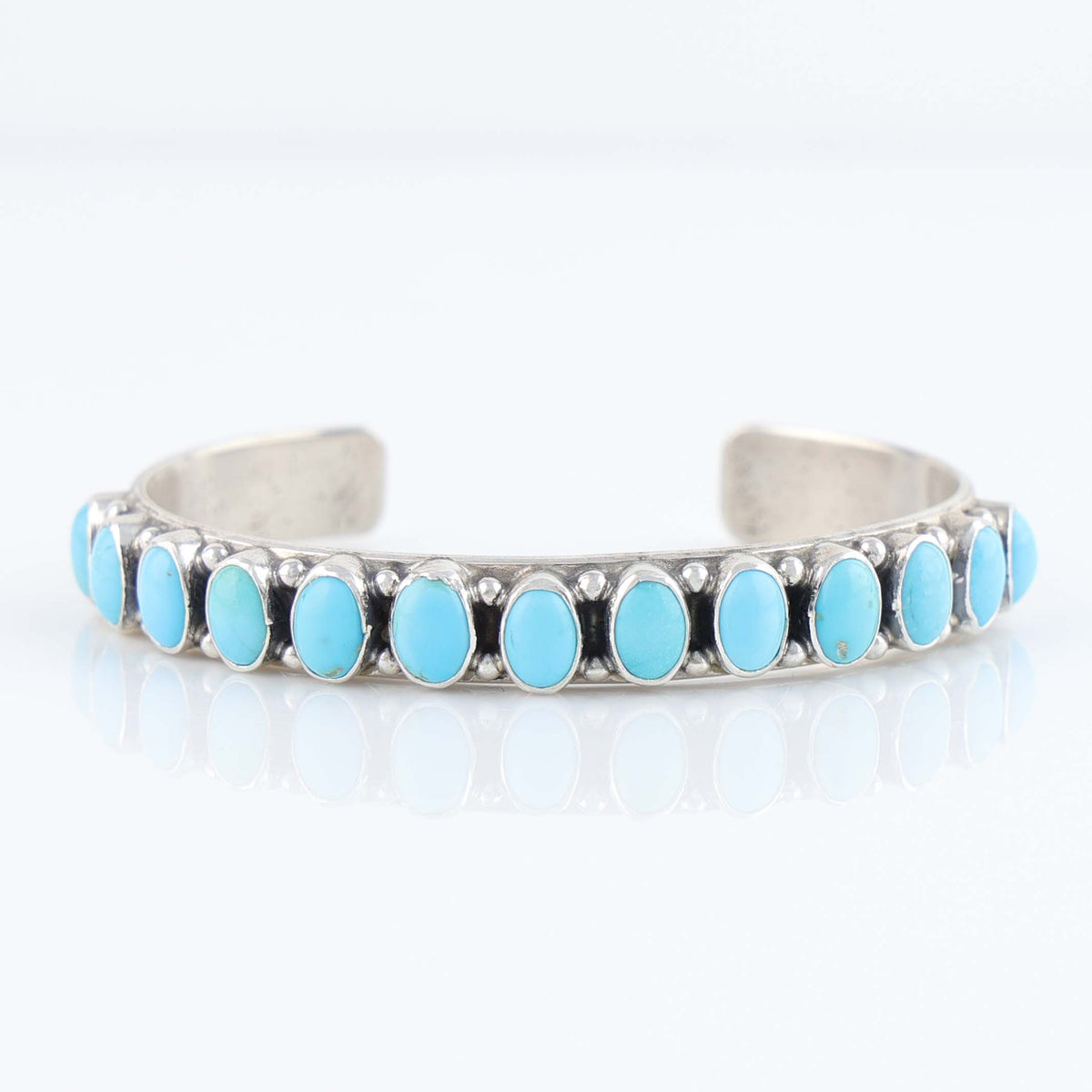 Sleeping Beauty Turquoise Row Cuff by Don Lucas