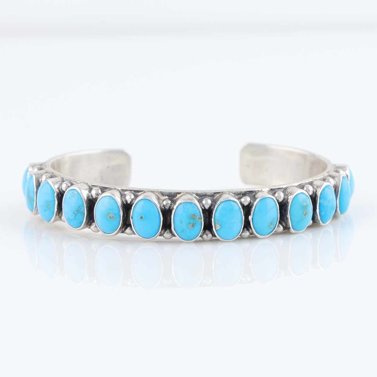 Sleeping Beauty Turquoise Row Cuff by Don Lucas