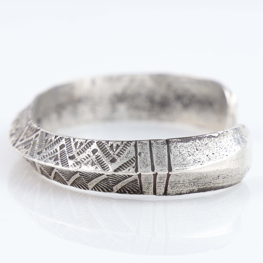 Stamped Silver Cuff