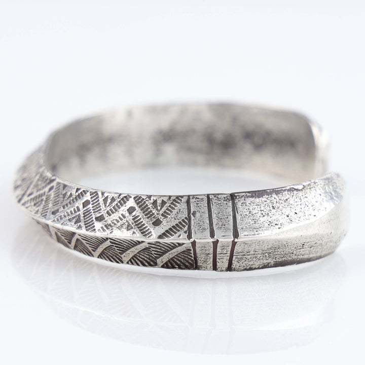 Stamped Silver Cuff