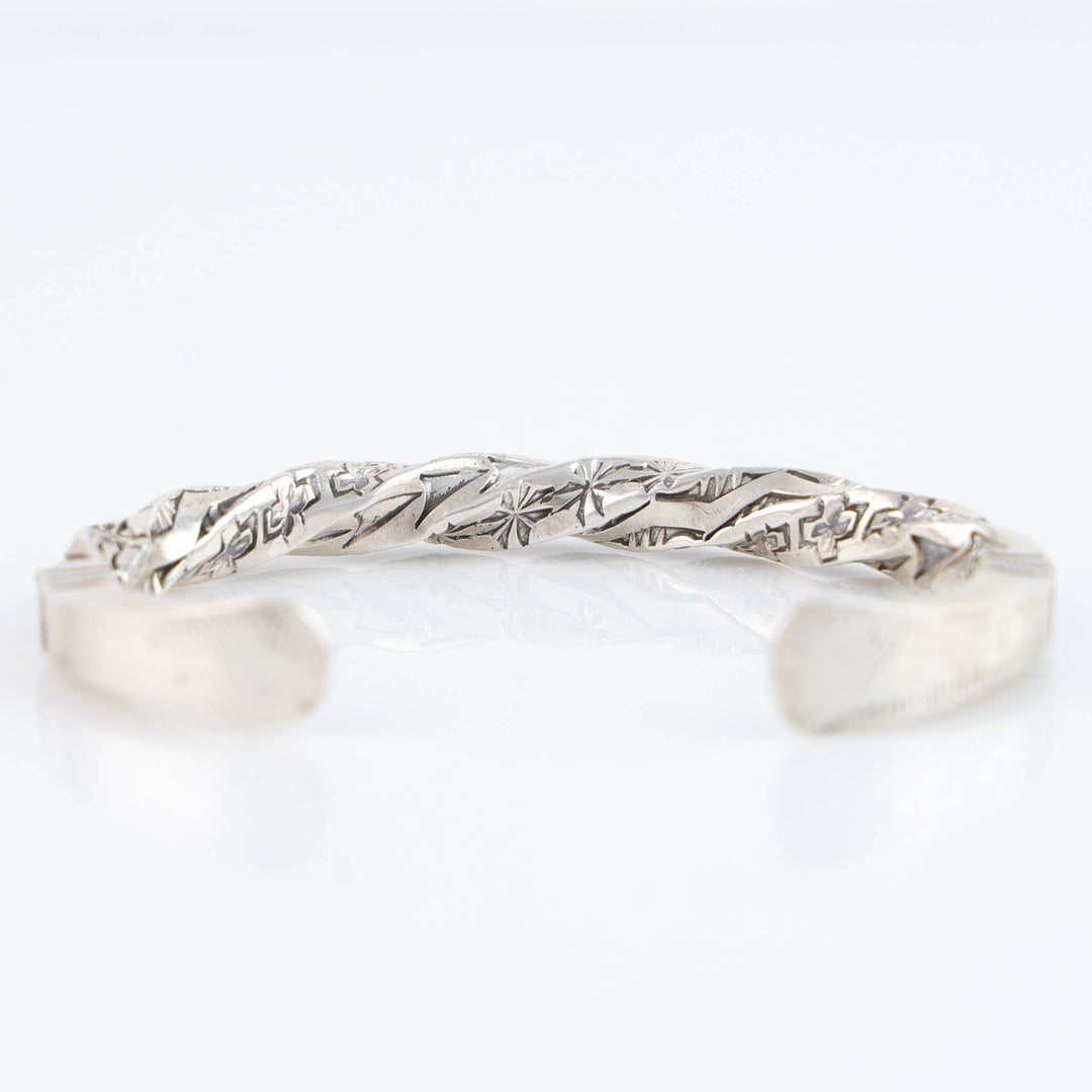 Twisted Silver Cuff