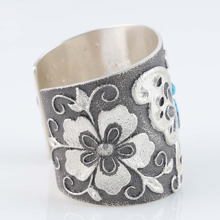 Navajo Bisbee Turquoise Butterfly Cuff