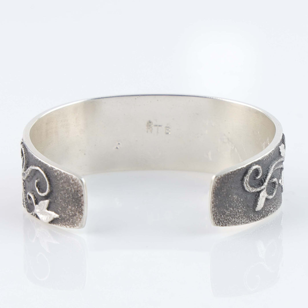 Navajo Coral Flower Cuff