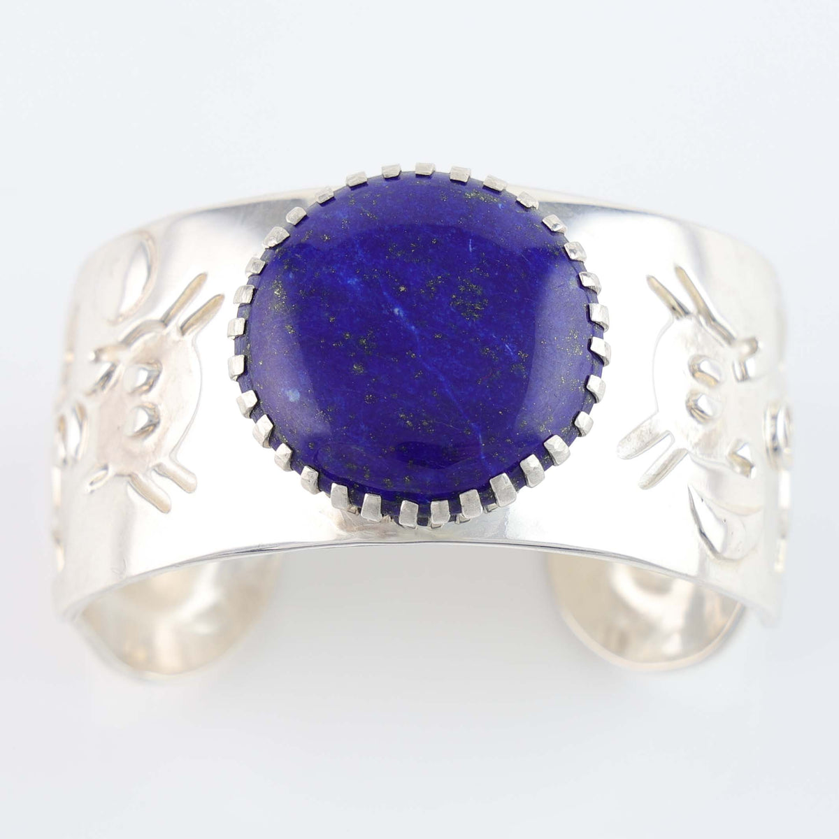 Navajo Lapis Cuff by Tayah Silversmith
