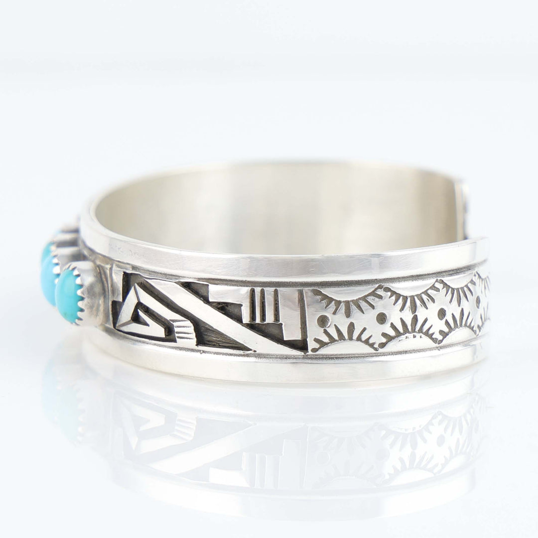 Navajo Sleeping Beauty Turquoise Cuff