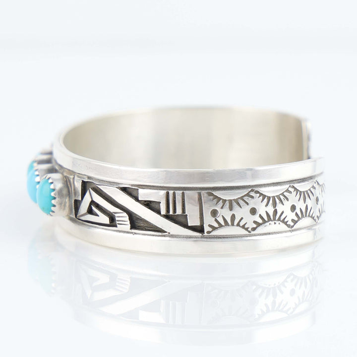 Navajo Sleeping Beauty Turquoise Cuff
