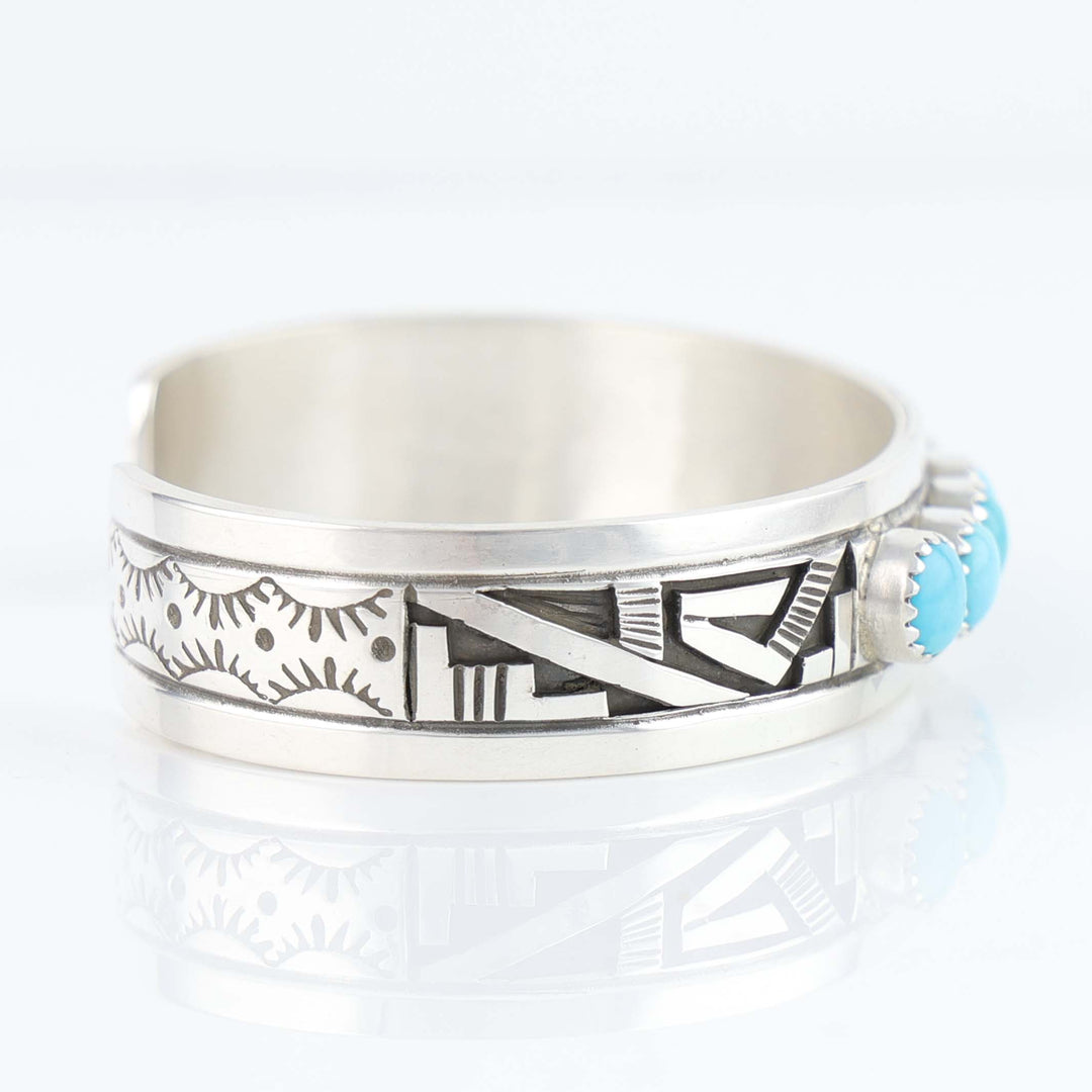 Navajo Sleeping Beauty Turquoise Cuff