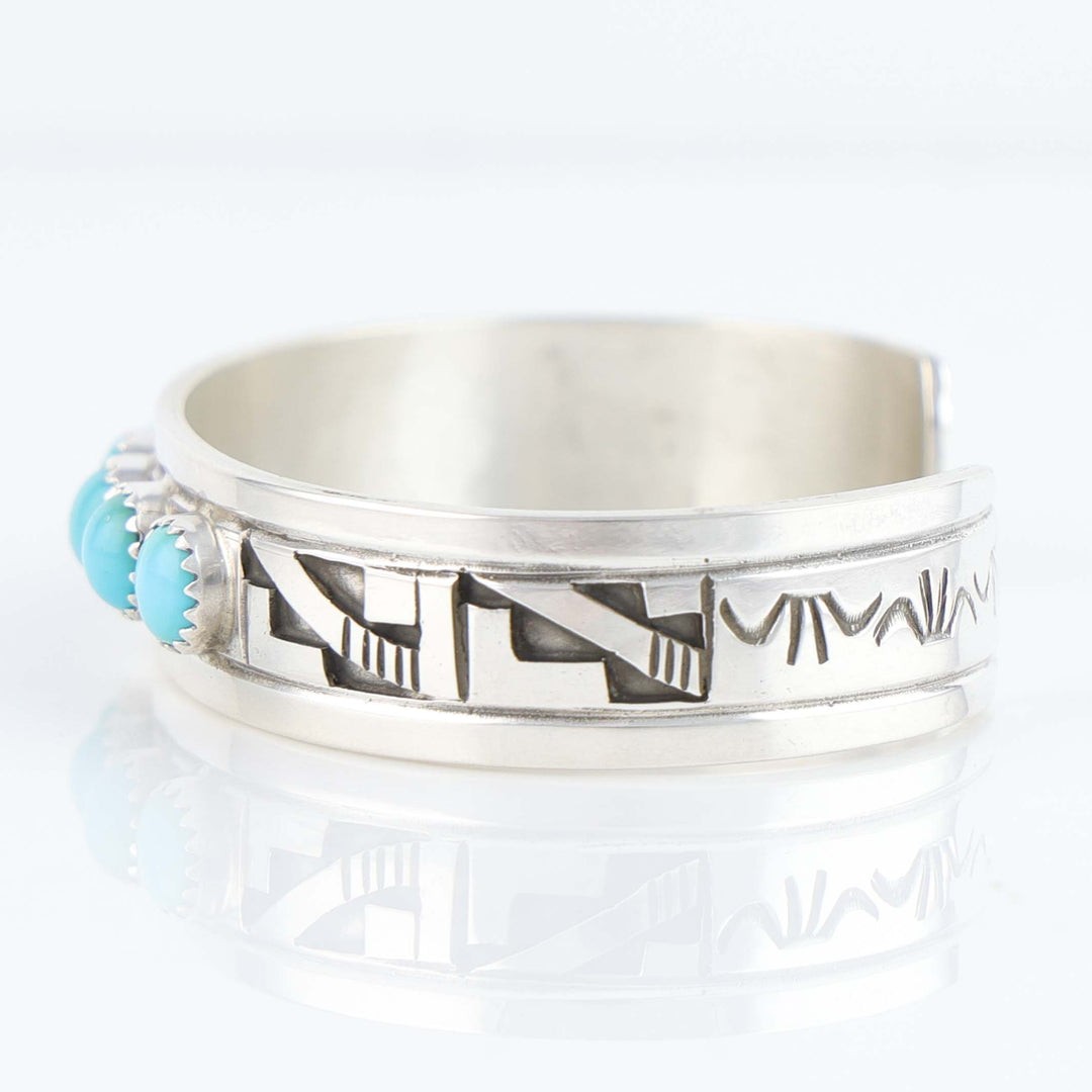 Navajo Sleeping Beauty Turquoise Cuff
