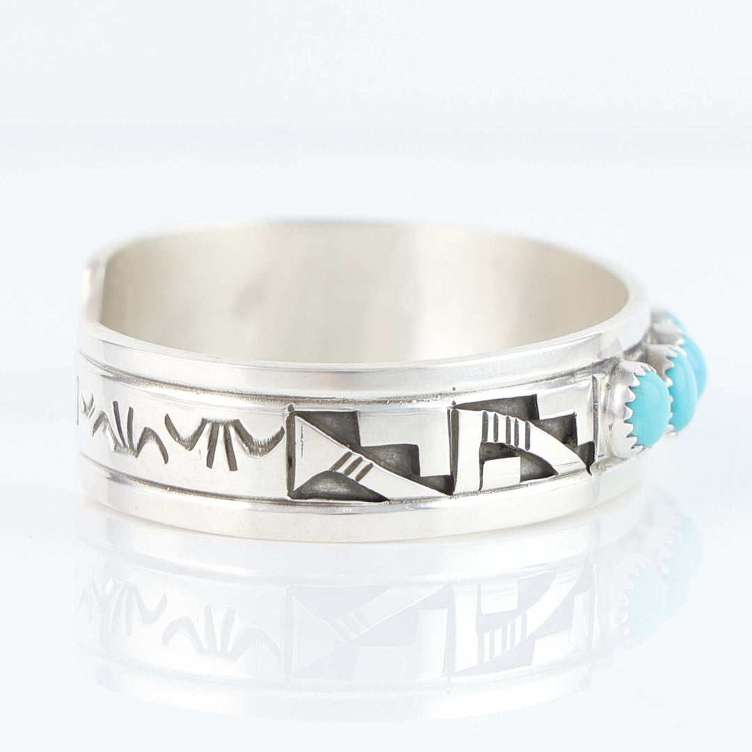 Navajo Sleeping Beauty Turquoise Cuff