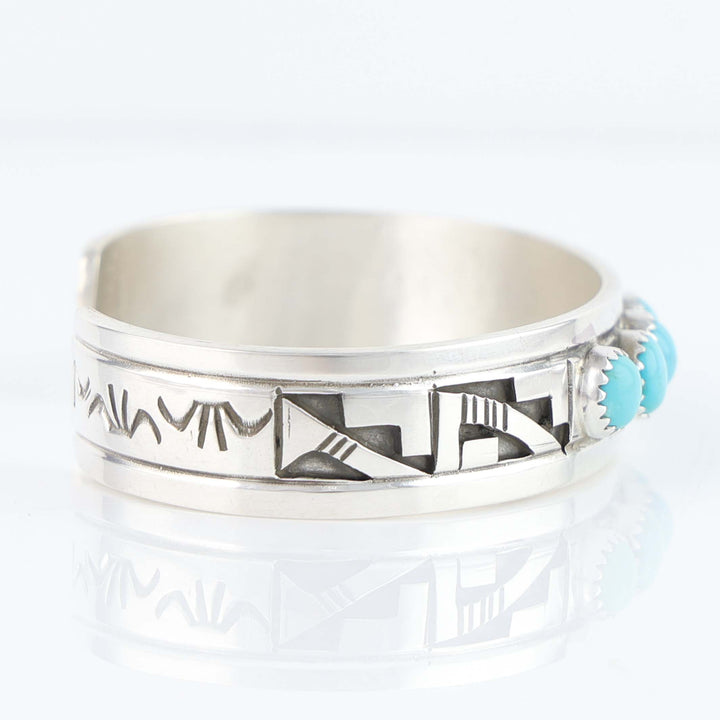 Navajo Sleeping Beauty Turquoise Cuff