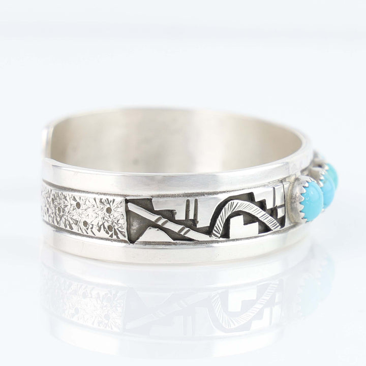 Navajo Sleeping Beauty Turquoise Cuff