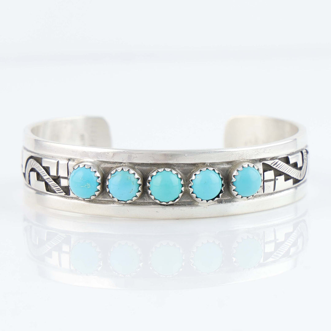 Navajo Sleeping Beauty Turquoise Cuff