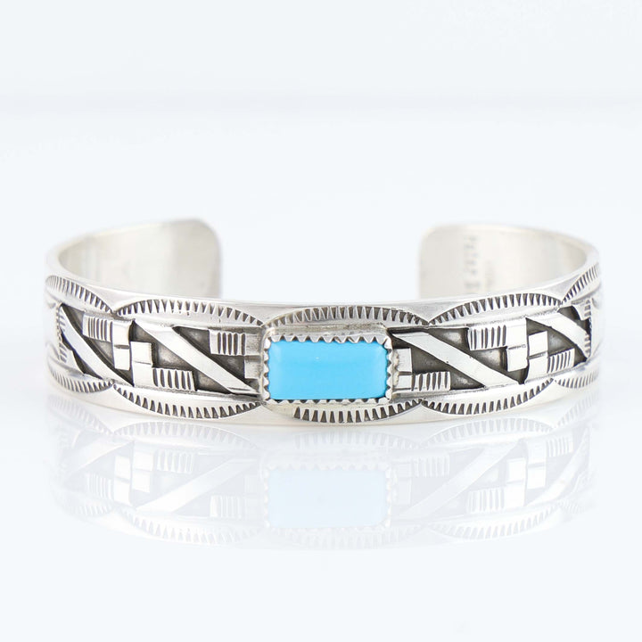 Navajo Sleeping Beauty Turquoise Cuff
