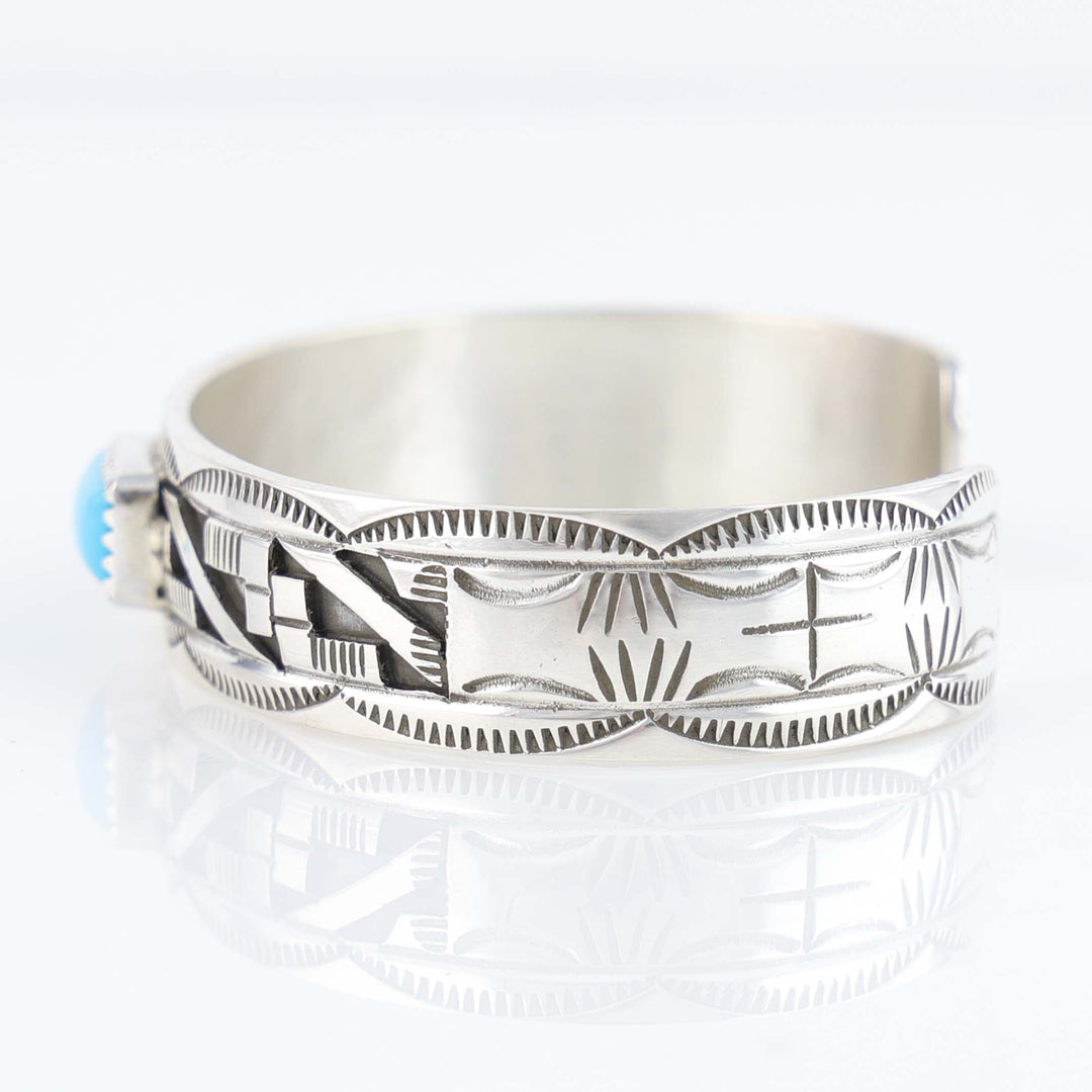Navajo Sleeping Beauty Turquoise Cuff