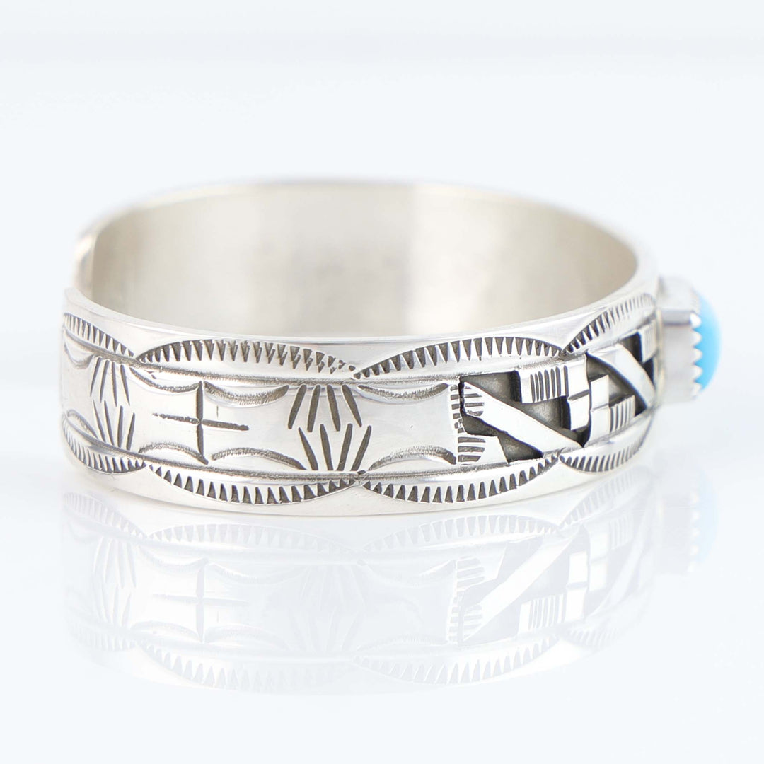 Navajo Sleeping Beauty Turquoise Cuff