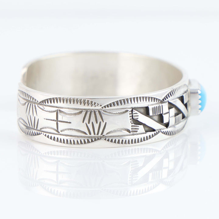 Navajo Sleeping Beauty Turquoise Cuff