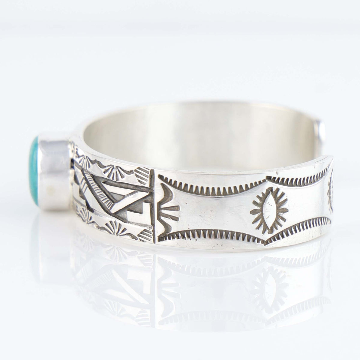 Navajo Royston Turquoise Cuff by Peter Nelson