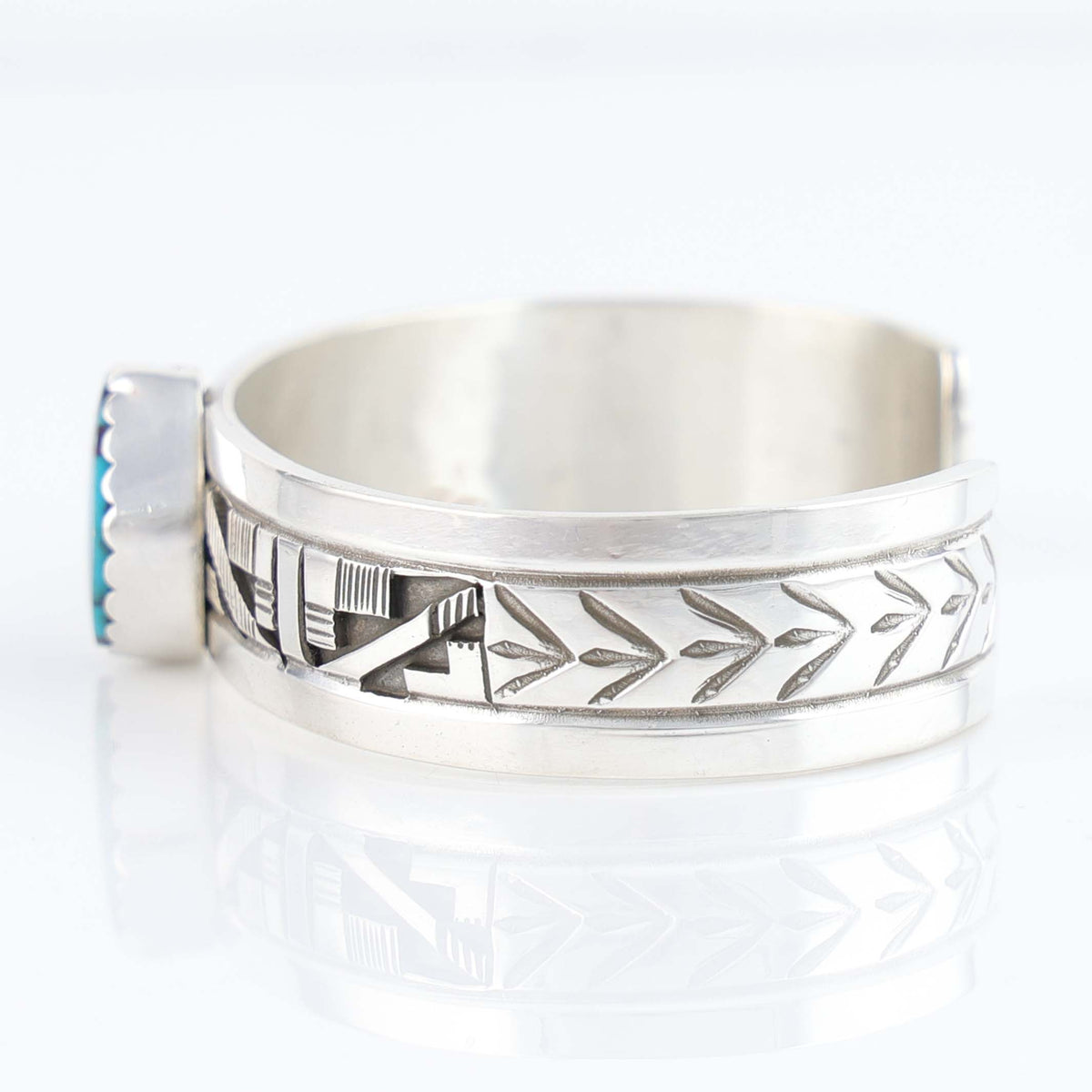 Navajo Royston Turquoise Cuff by Peter Nelson
