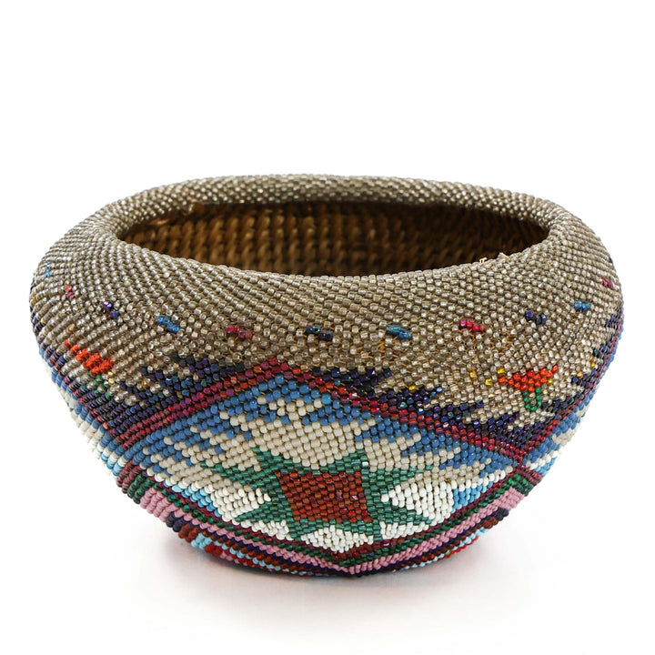 Mono Lake Paiute Beaded Basket
