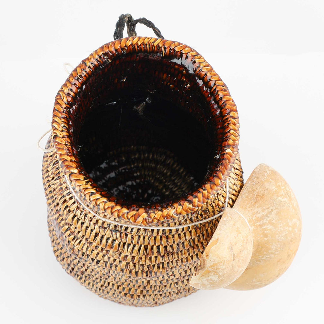 Paiute Water Basket with Gourd Ladle