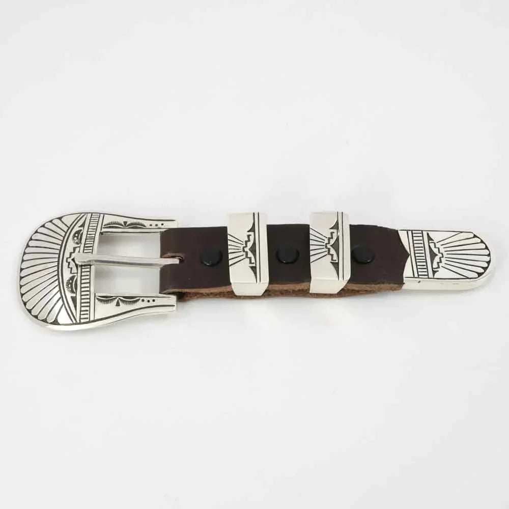 Stamped Silver Ranger Buckle
