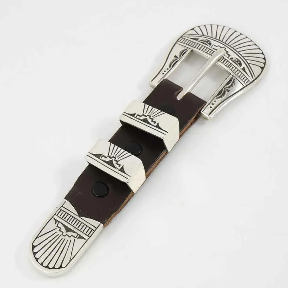 Stamped Silver Ranger Buckle