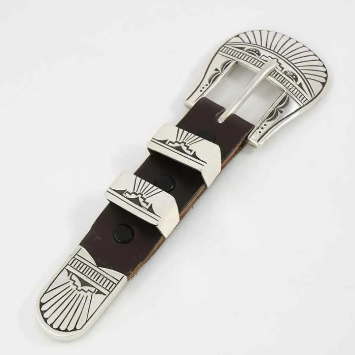 Stamped Silver Ranger Buckle